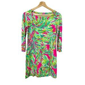 Lilly Pulitzer Sophie Dress XS Rayon Stretch UPF 50 Raz Berry